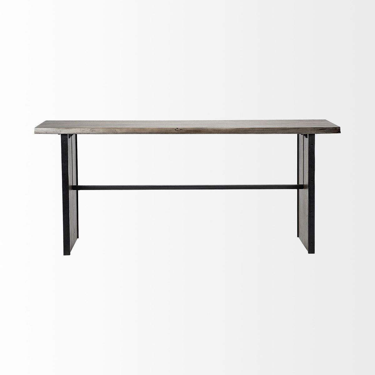 Ledger Brown Live-Edge Wooden Console Table - Ornate Home