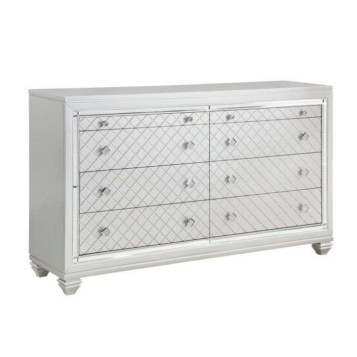 Leesa Silver Dresser - Ornate Home