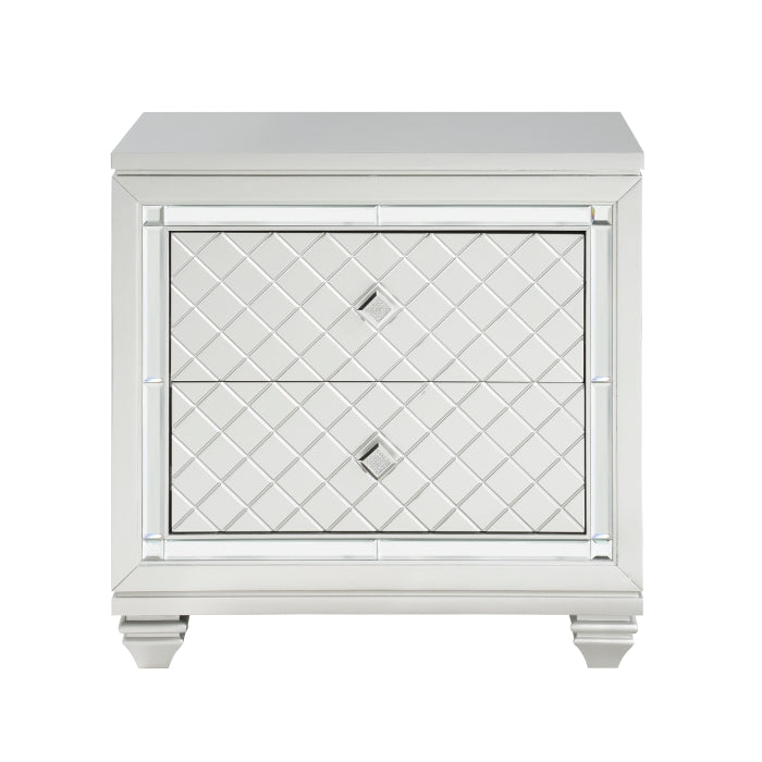 Leesa Silver Nightstand - Ornate Home