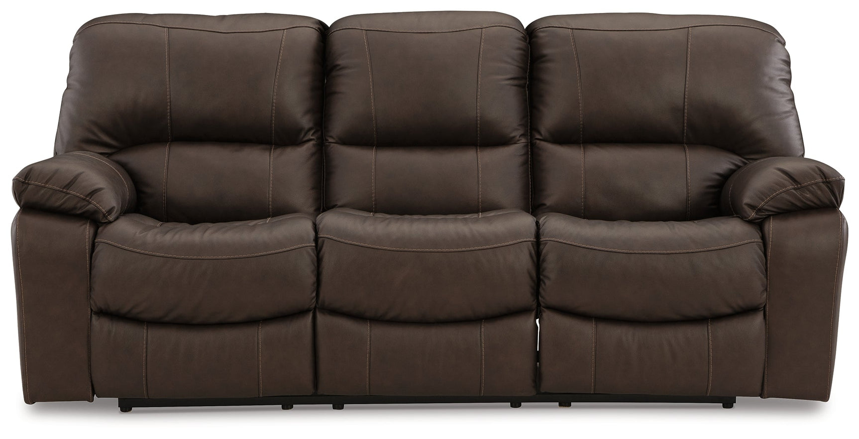 Leesworth Dark Brown Power Reclining Sofa - Ornate Home