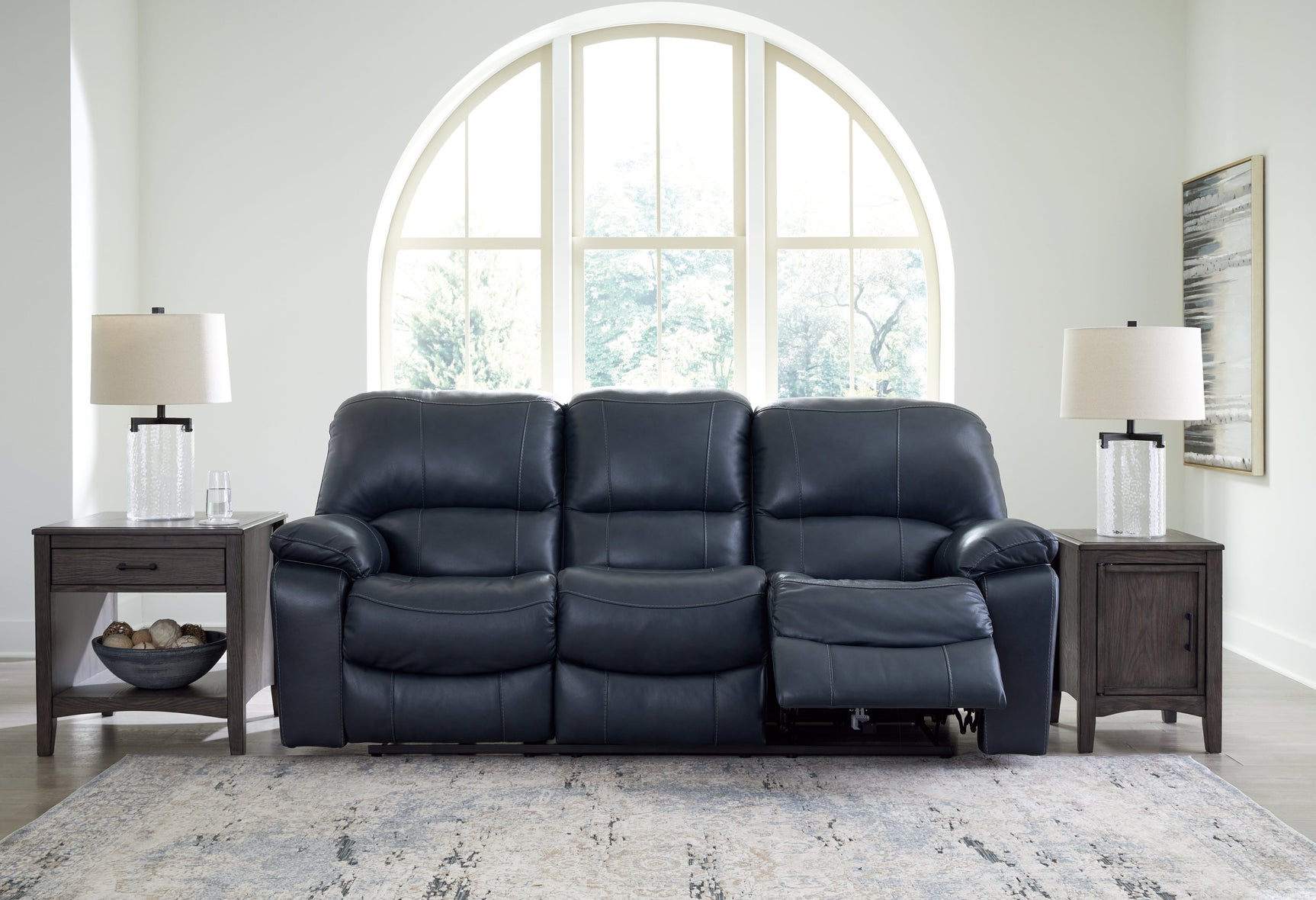 Leesworth Ocean Power Reclining Sofa - Ornate Home