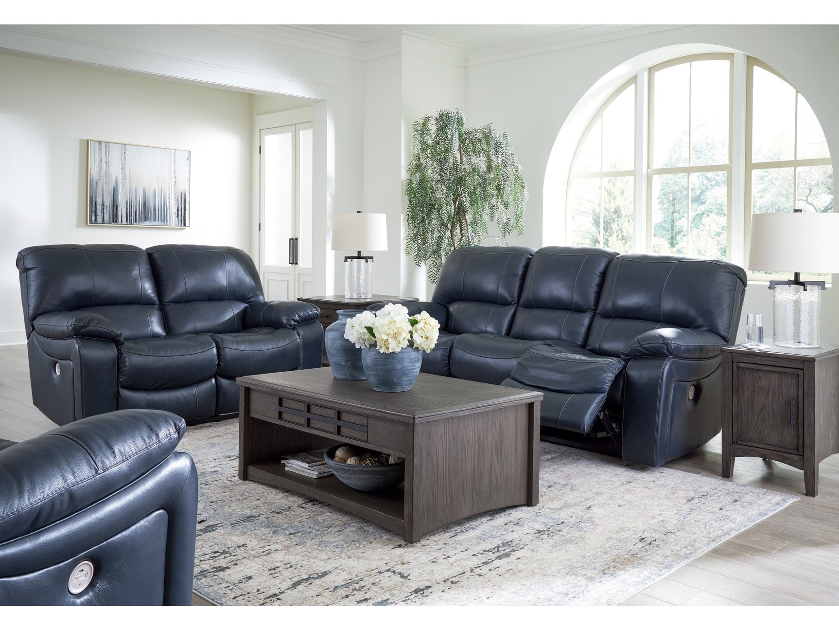 Leesworth Power Reclining Sofa, Loveseat and Recliner (Online Special Price) - Ornate Home