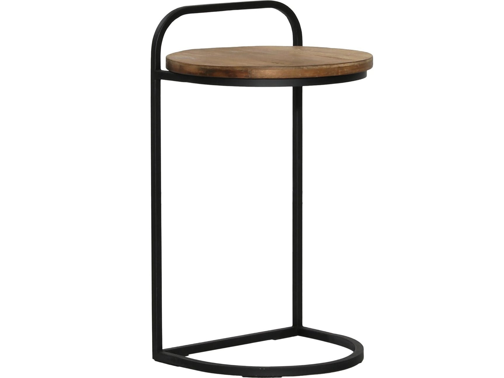 Leigh Laptop Natural/Black Side Table - Ornate Home