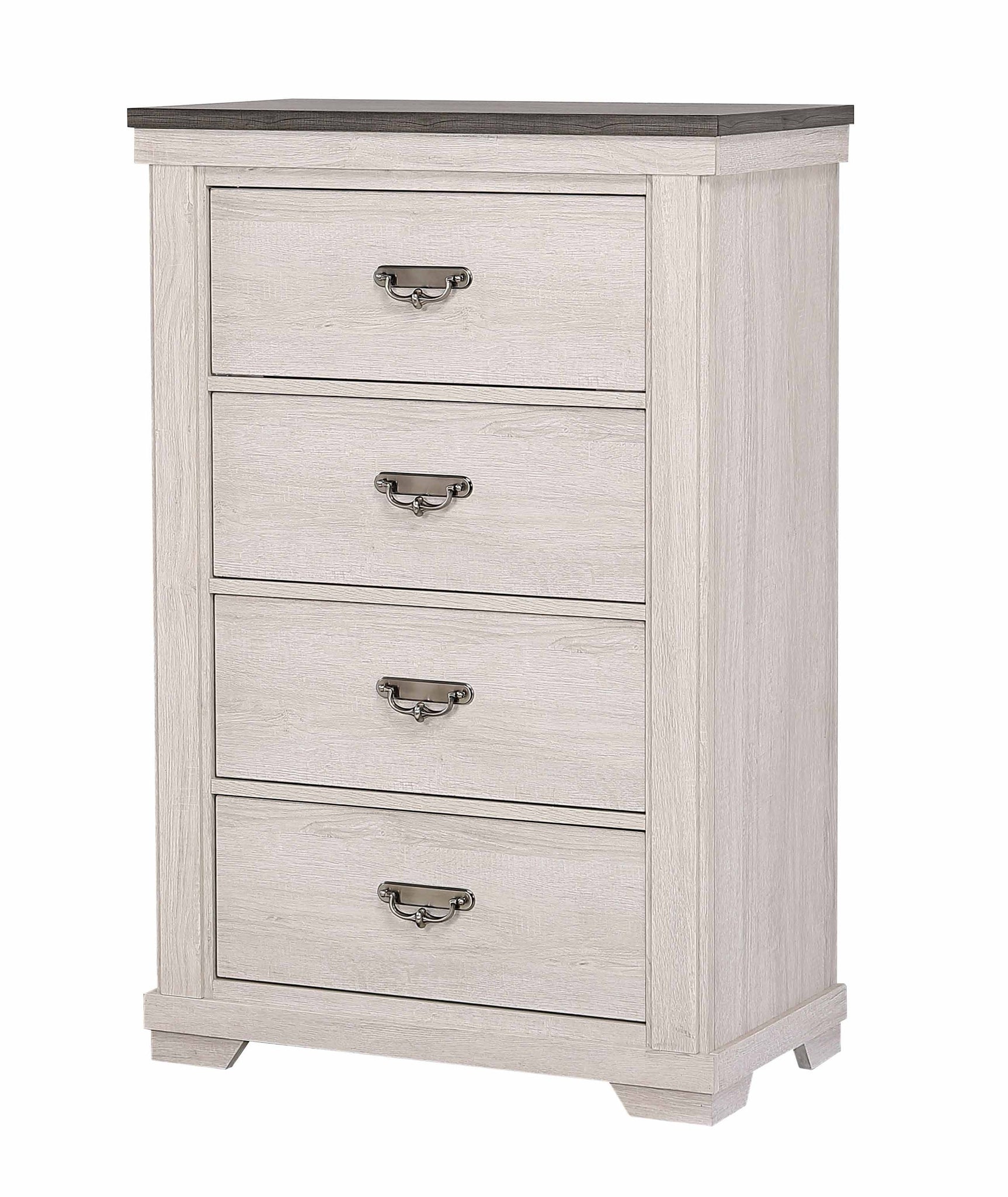 Leighton Cream/Brown Panel Bedroom Set - Ornate Home