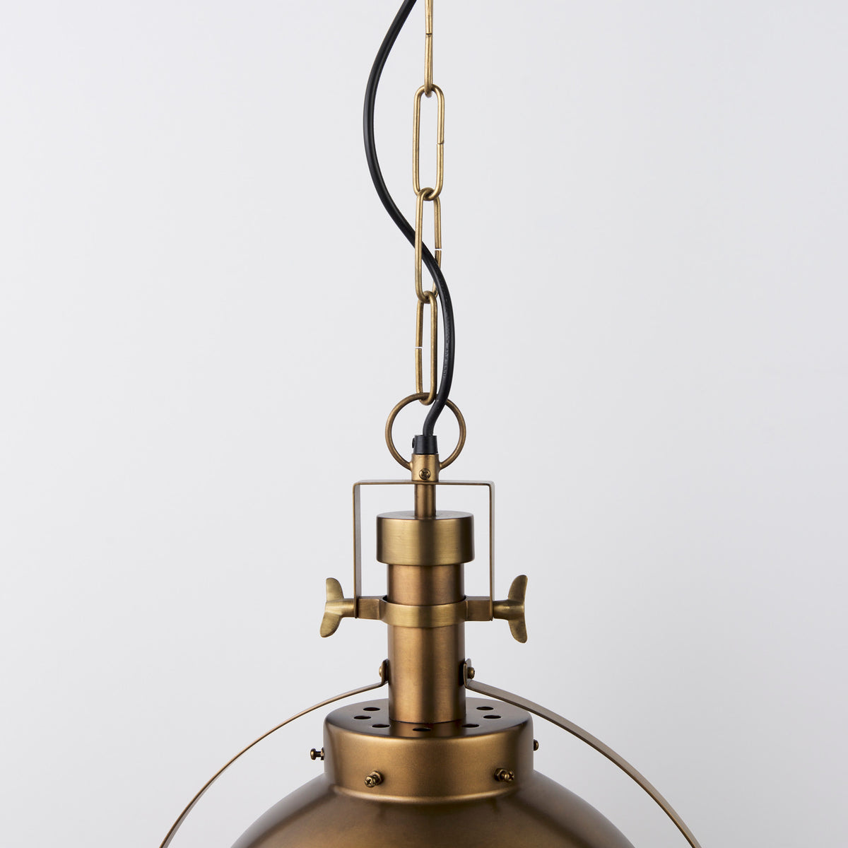 Leighton Gold Metal Spherical Pendant Light - Ornate Home