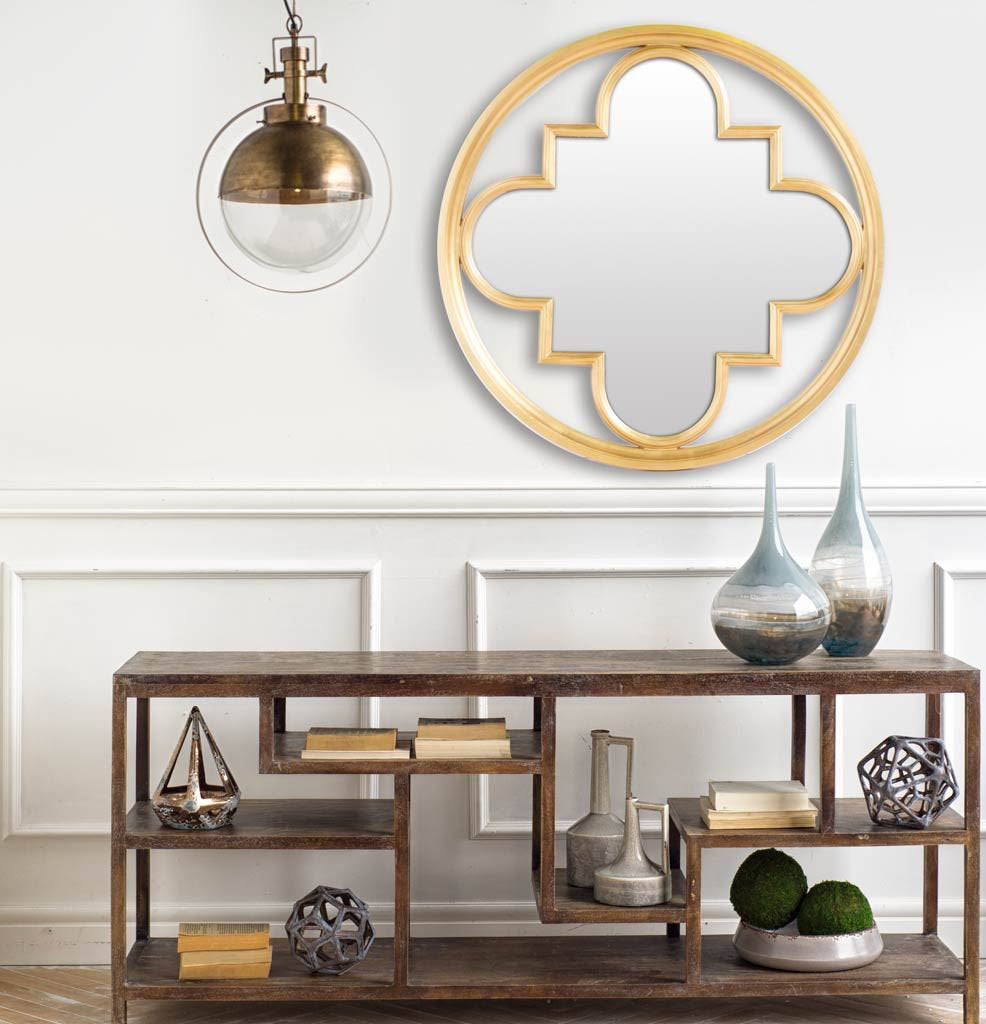 Leighton Gold Metal Spherical Pendant Light - Ornate Home