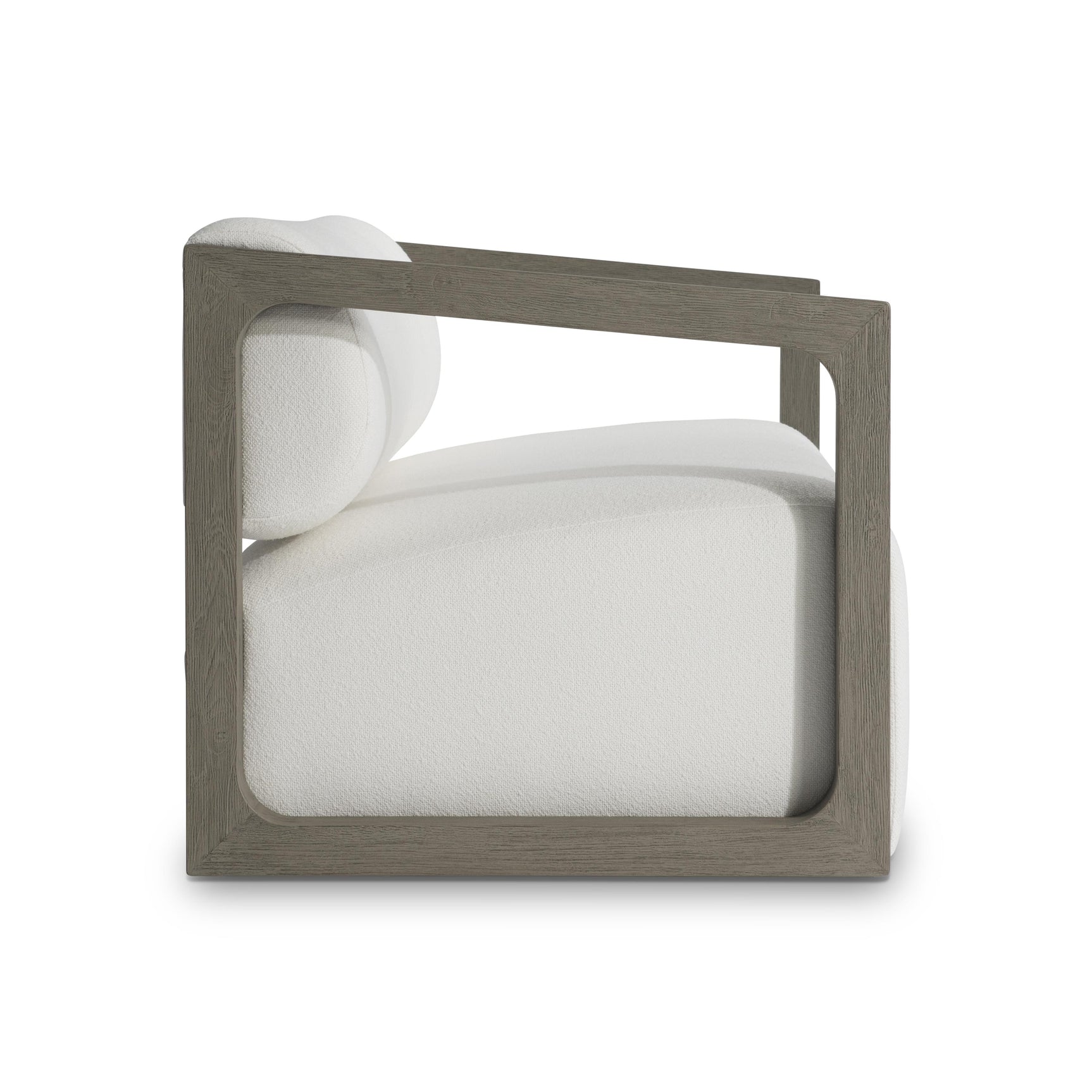 Leilani Weathered Teak/White/Cream Outdoor Sofa - Ornate Home