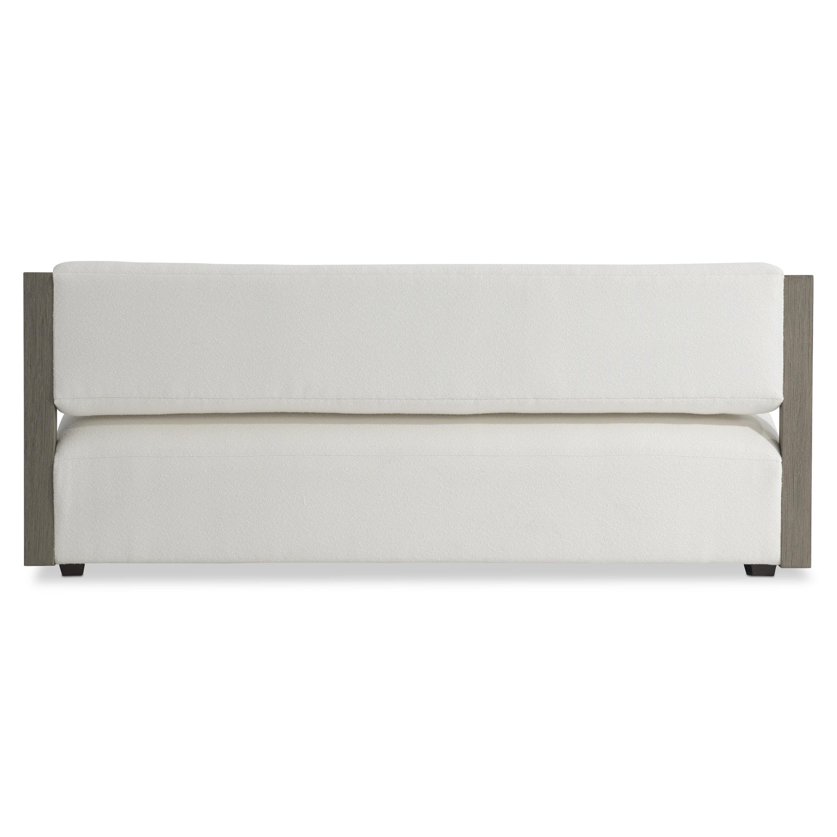 Leilani Weathered Teak/White/Cream Outdoor Sofa - Ornate Home