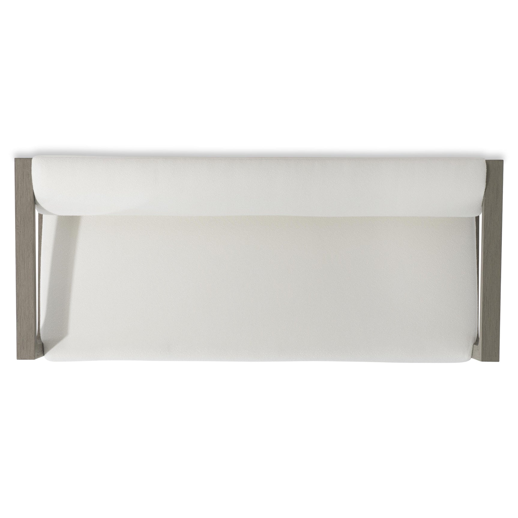 Leilani Weathered Teak/White/Cream Outdoor Sofa - Ornate Home