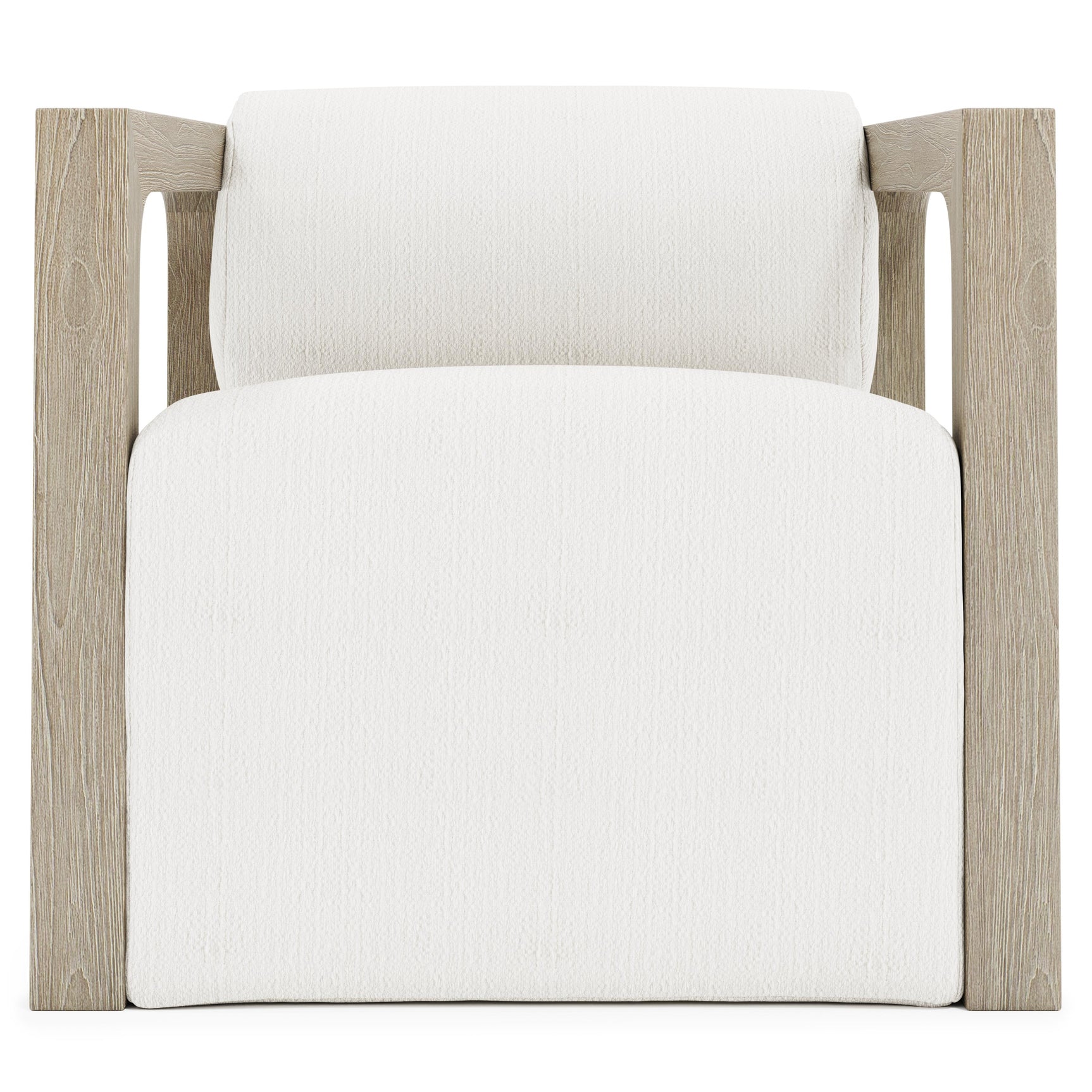 Leilani White/Cream/Sea Oat Outdoor Swivel Chair - Ornate Home