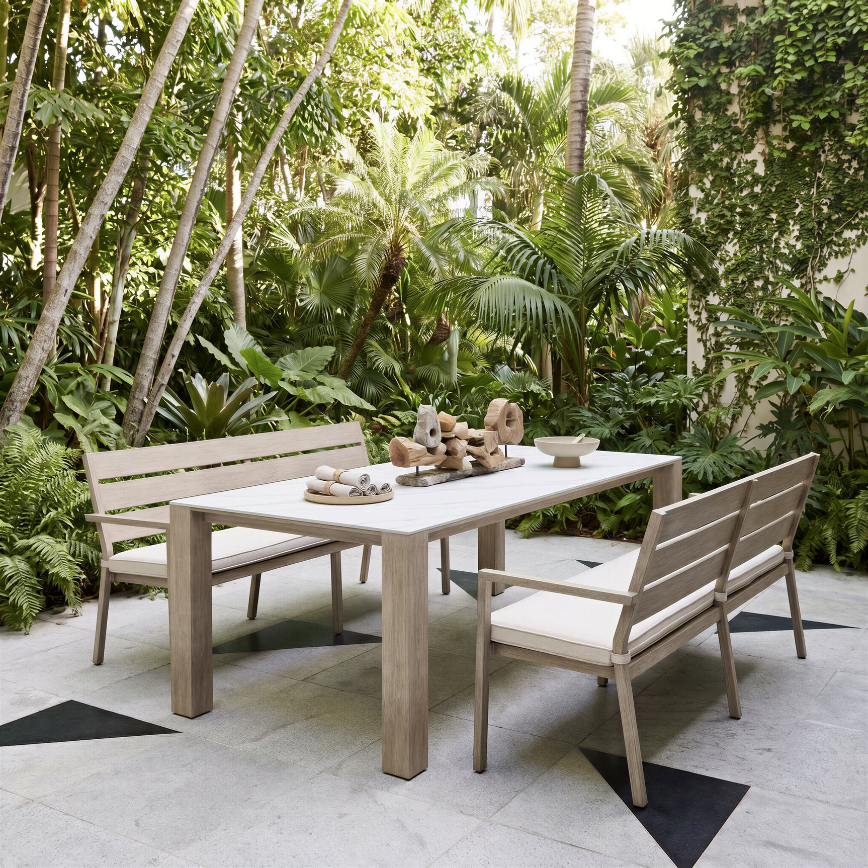 Leilani White Rectangular Dining Table