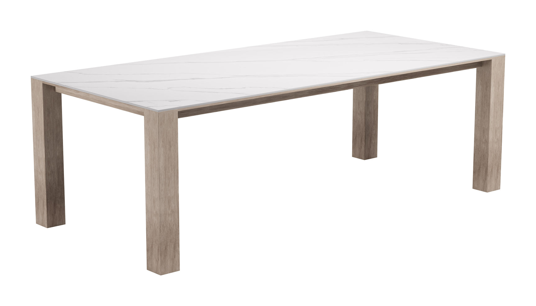 Leilani White Rectangular Dining Table