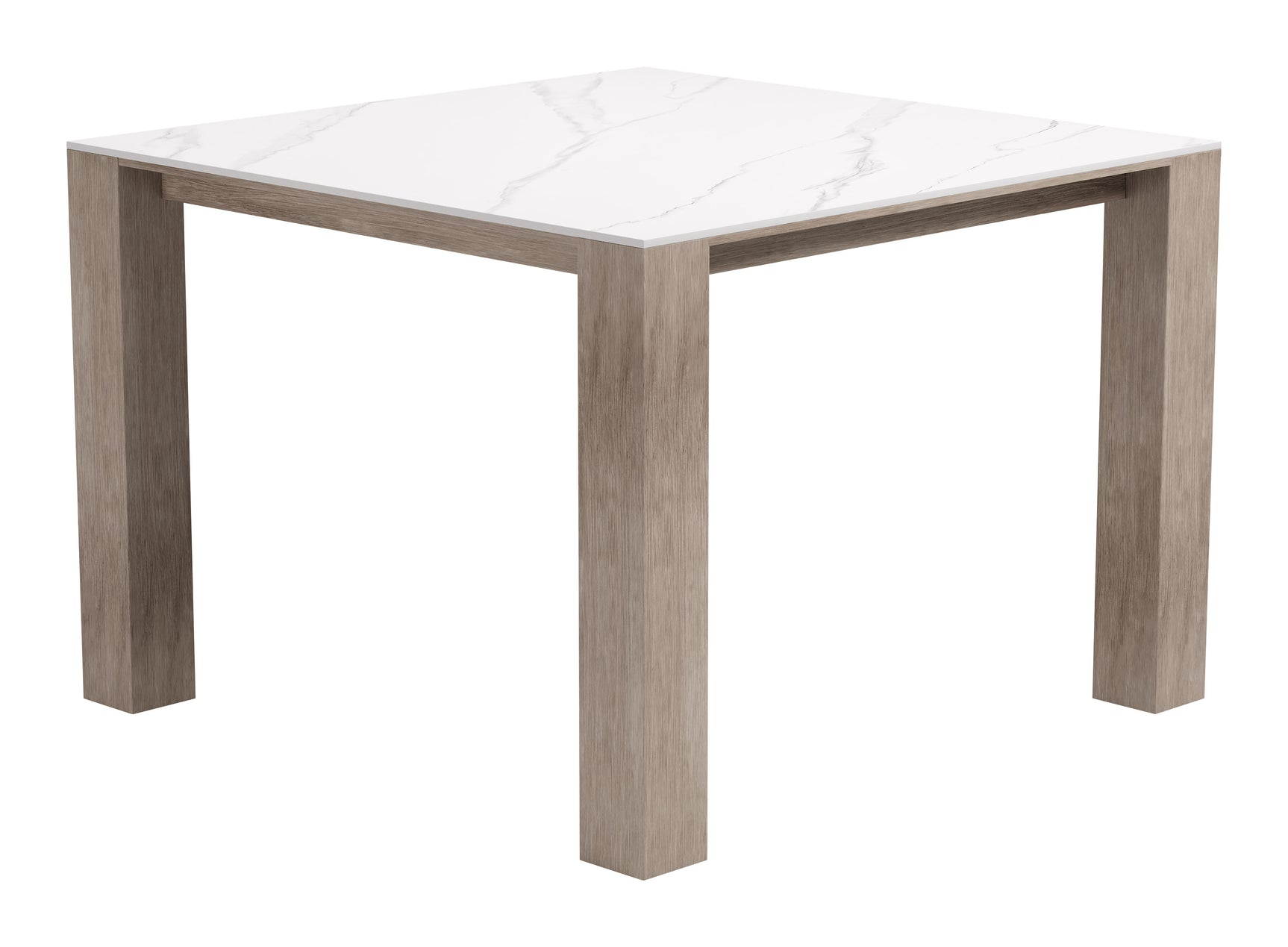 Leilani White Square Dining Table (42")