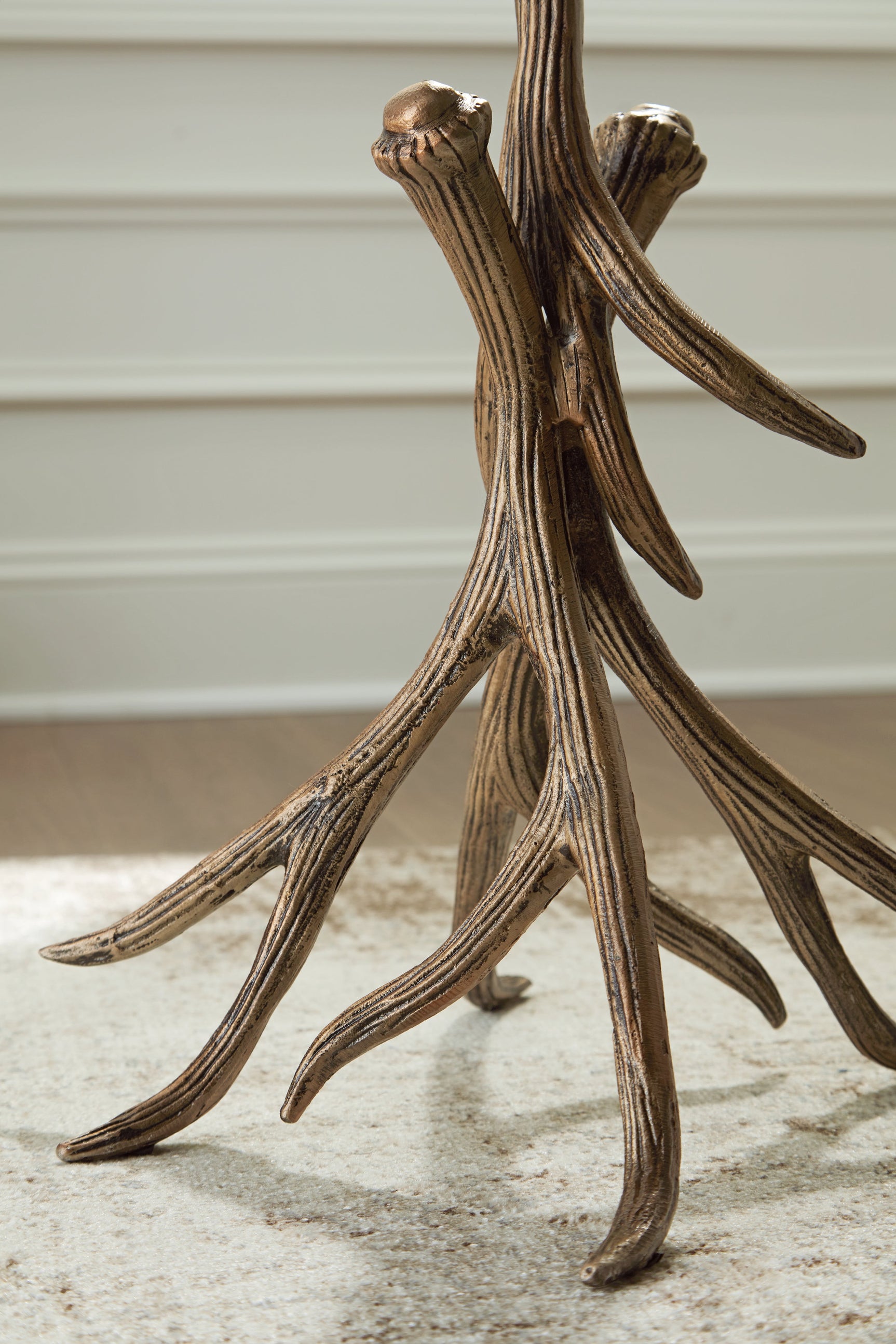 Lemkins Antiqued Gold Accent Table (Online Special Price) - Ornate Home