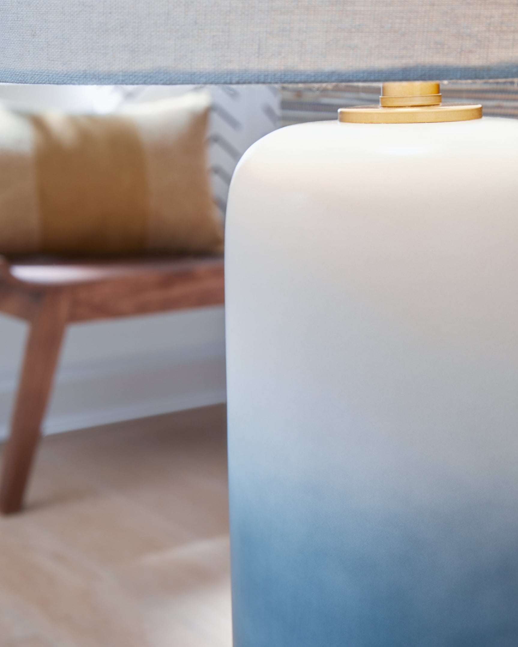 Lemrich White/Teal Table Lamp (Set of 2) (Online Special Price) - Ornate Home
