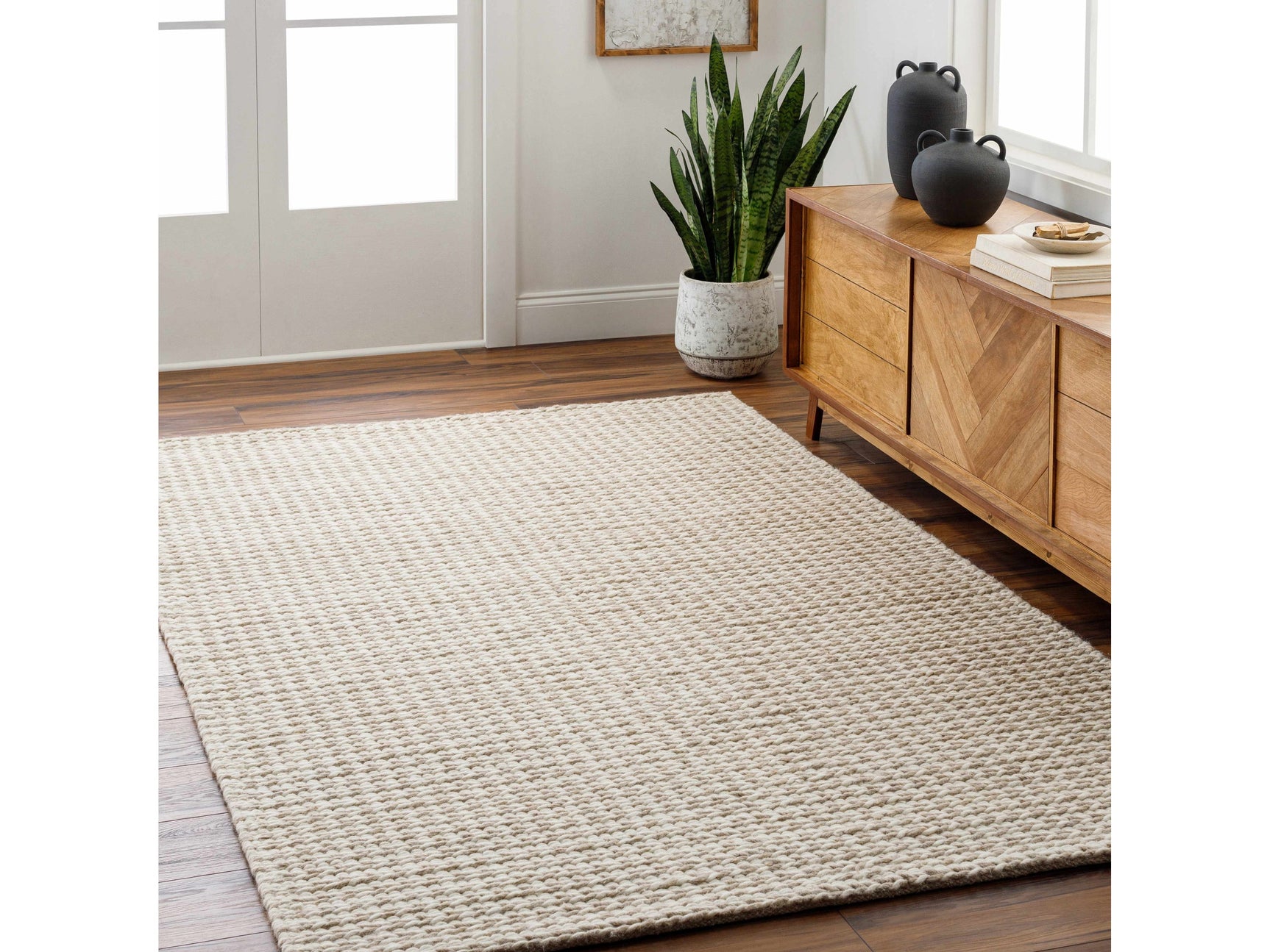 Lenci Hand Woven Wool Area Rug - Ornate Home