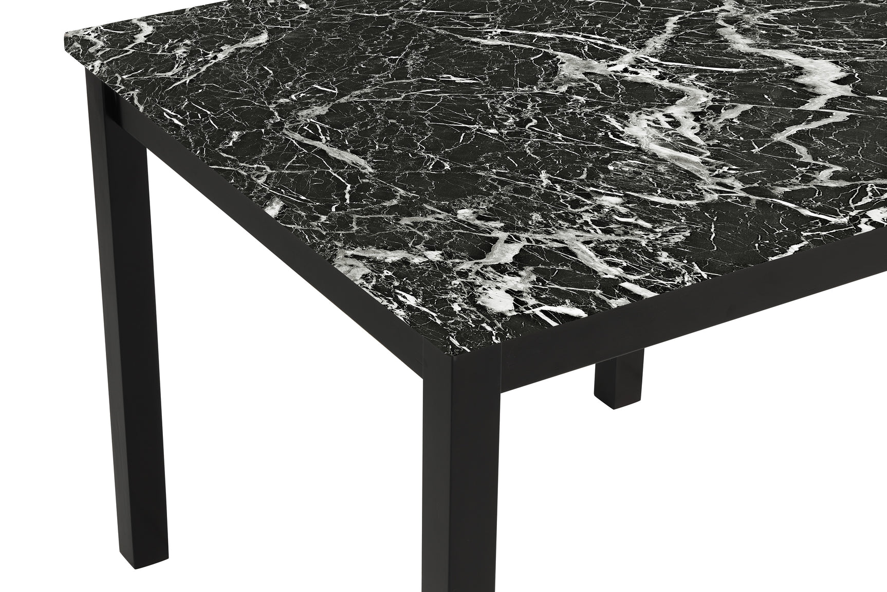 Lennon Black 5-Piece Counter Height Set - Ornate Home