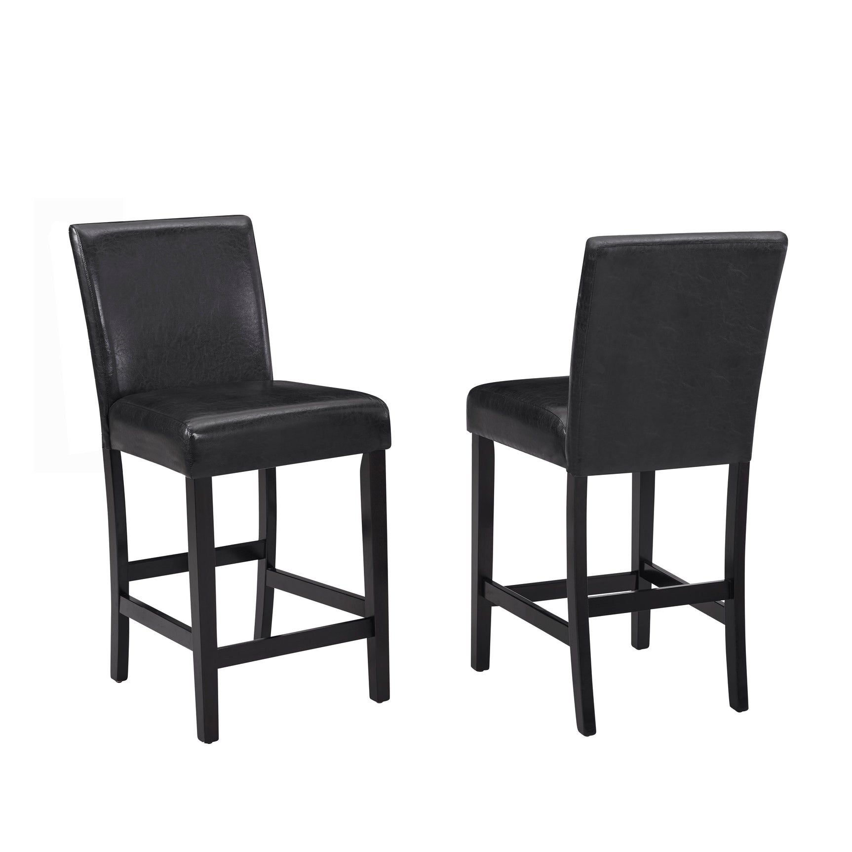 Lennon Black/White 5-Piece Counter Height Set - Ornate Home