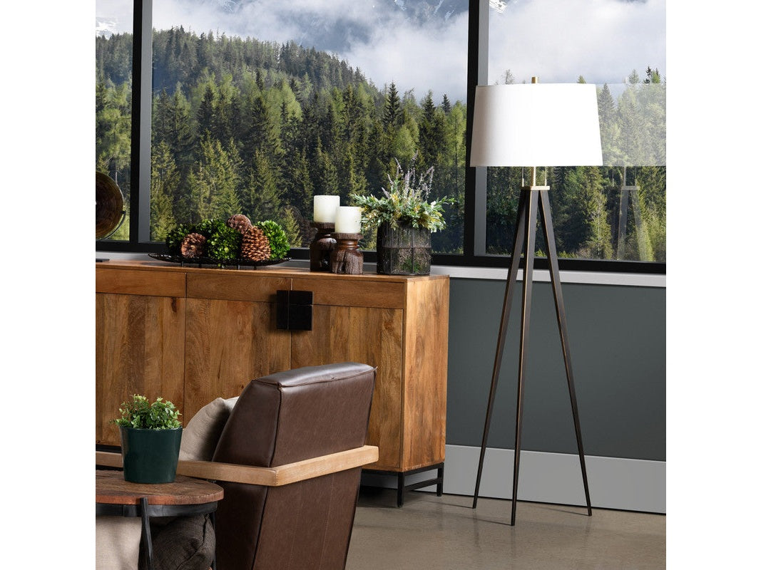 Lennon Bronze/Gold Floor Lamp - Ornate Home