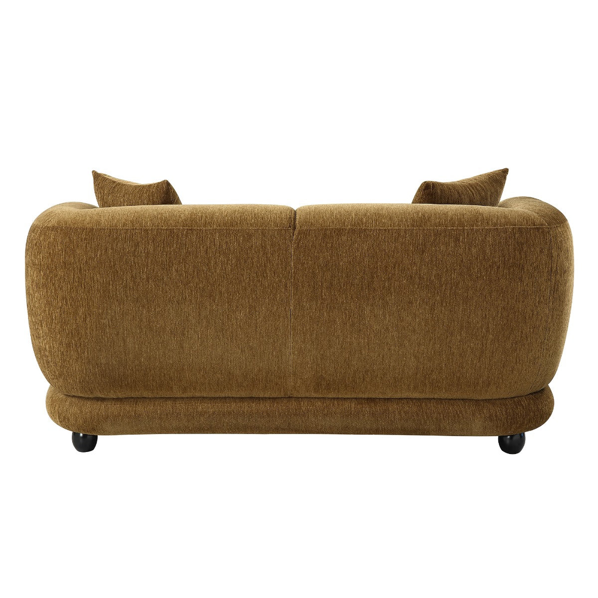 Lennox Brown Loveseat W/2 Pillows - Ornate Home
