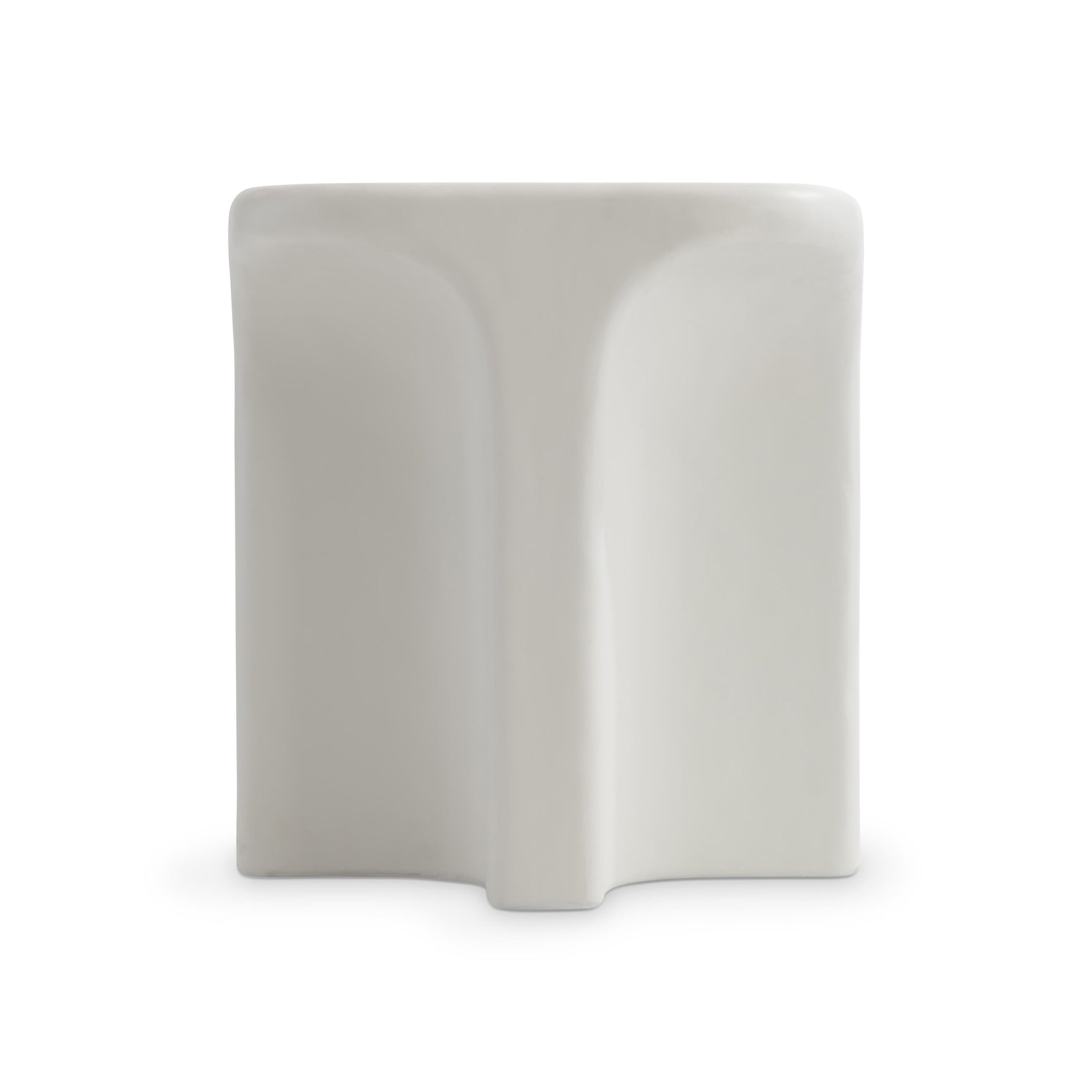 Lennox Chalky White Outdoor Side Table - Ornate Home