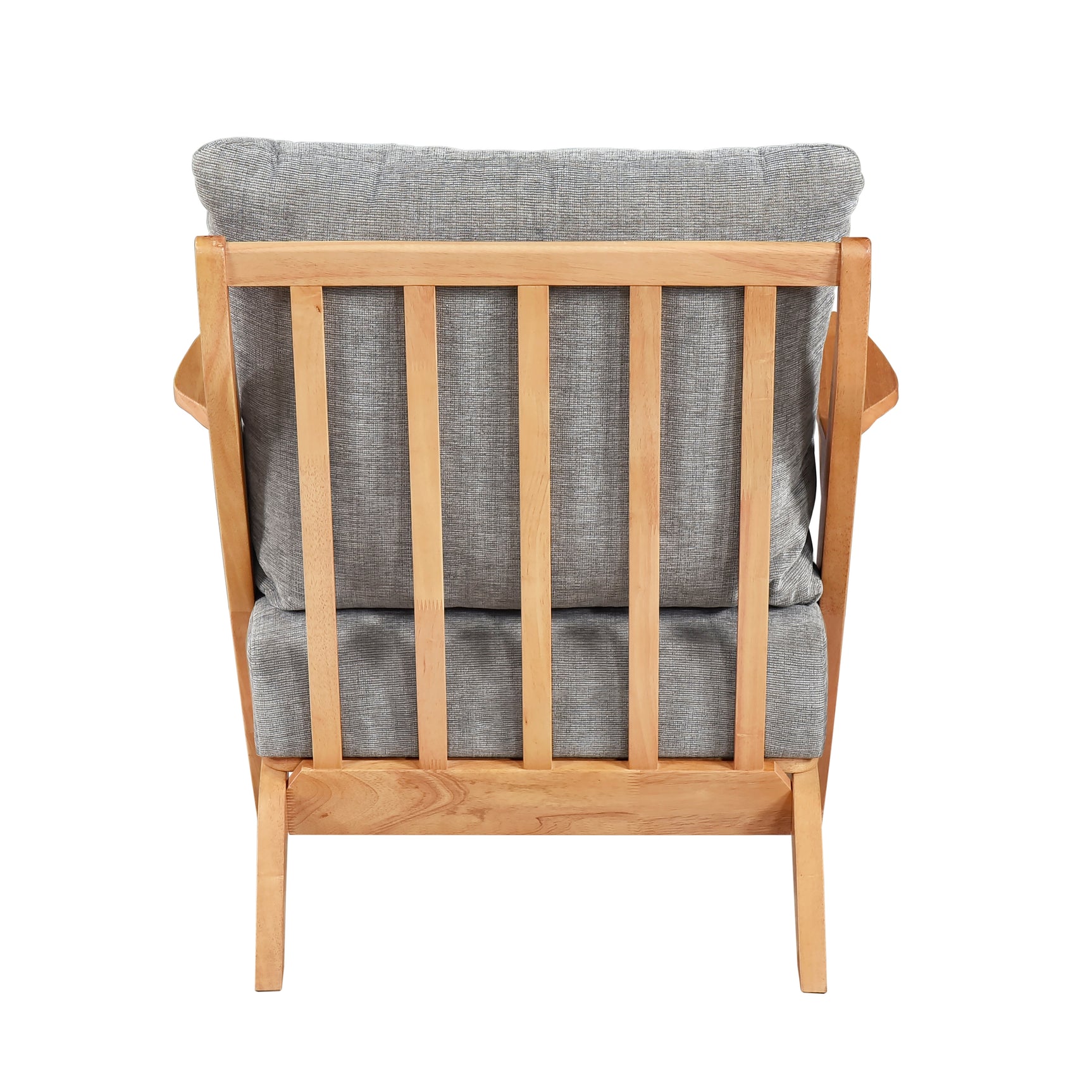 Lennox Gray Natural Accent Chair - Ornate Home