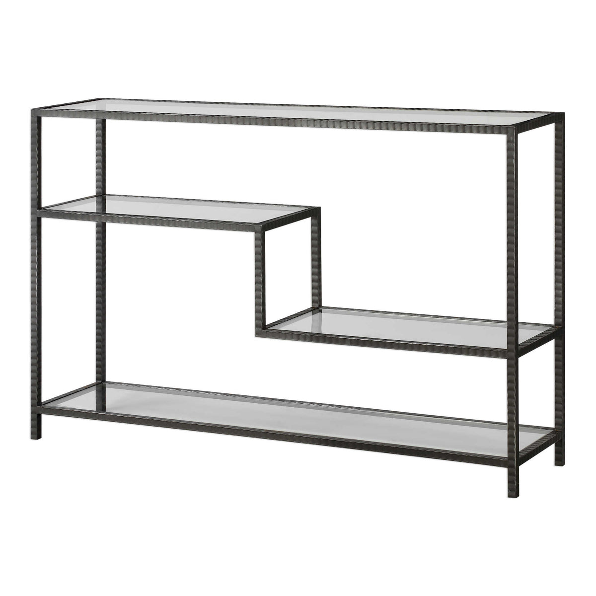 Leo Gray Industrial Console Table - Ornate Home