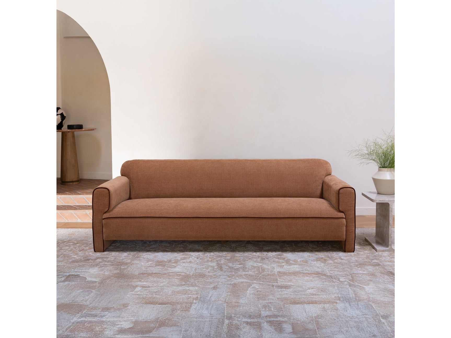 Leo Light Brown Sofa - Ornate Home