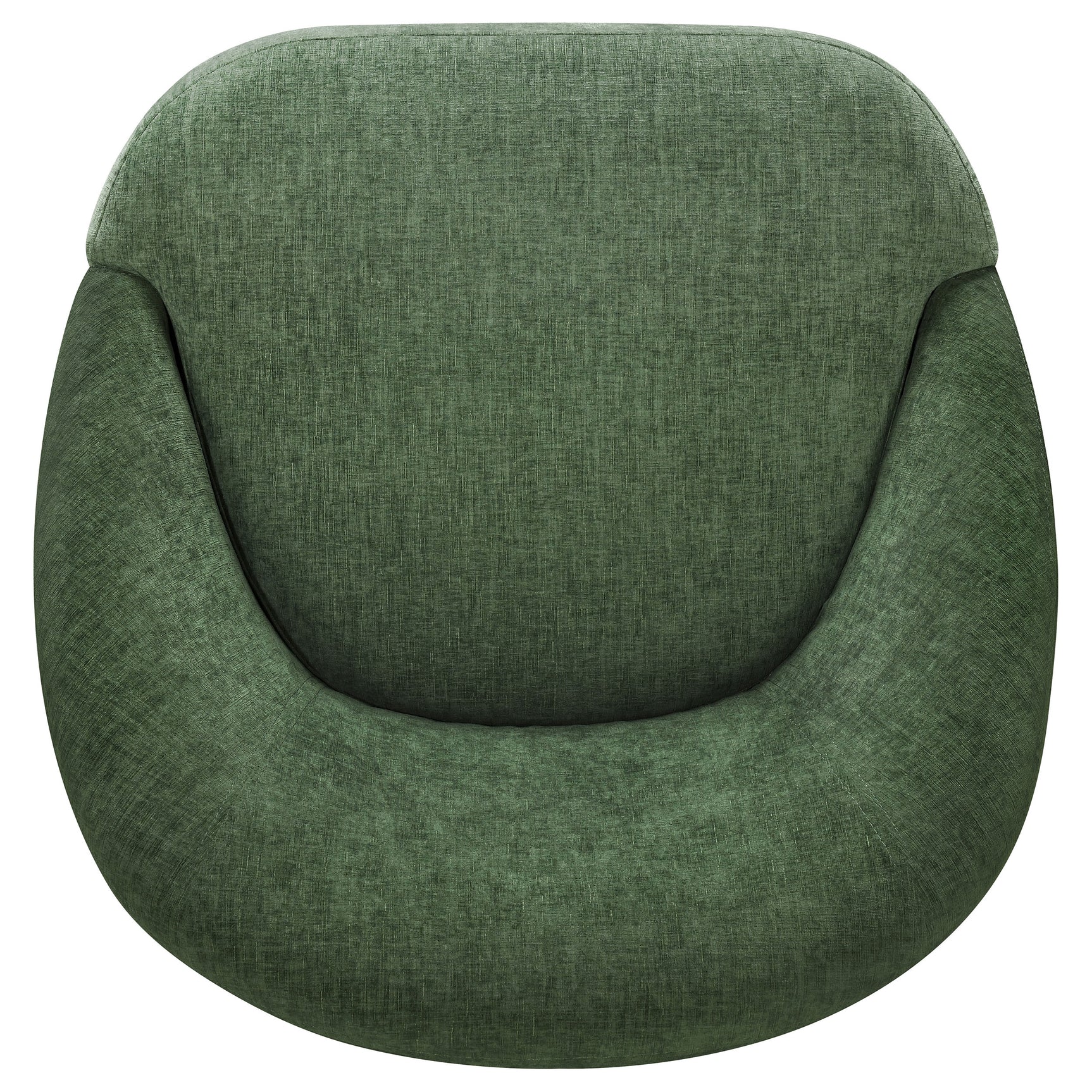 Leon Green Chenille Upholstered Swivel Accent Chair - Ornate Home