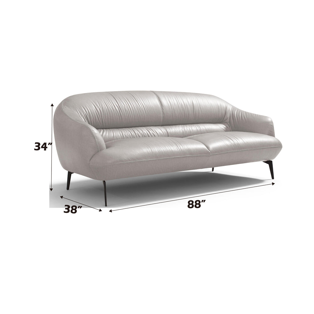 Leonia Genuine Leather Sofa - Ornate Home