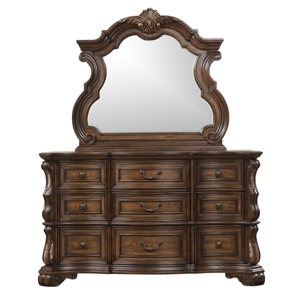 Furniture of America Leovanni Dark Brown Dresser | Ornate Home