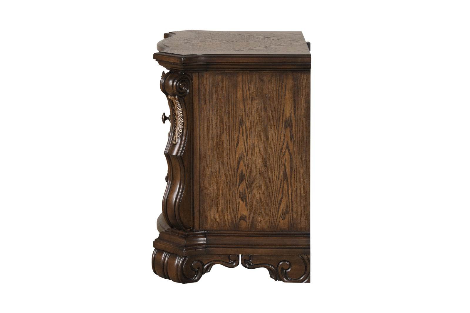 Leovanni Dark Brown Nightstand - Ornate Home