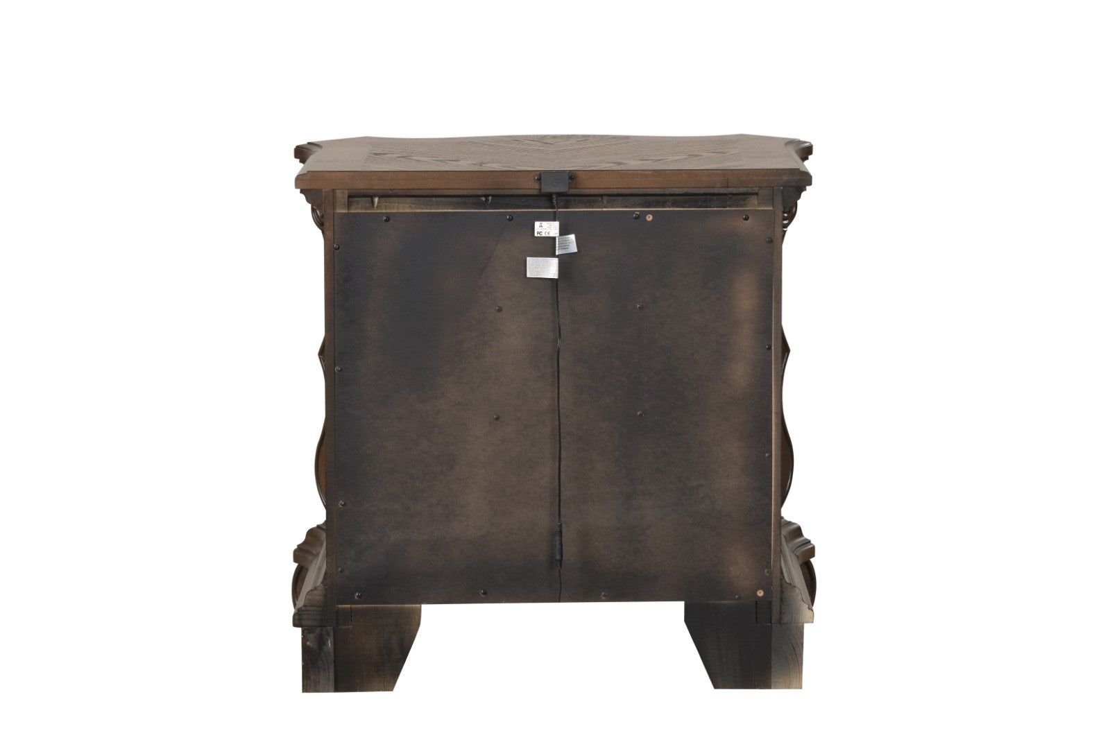 Leovanni Dark Brown Nightstand - Ornate Home