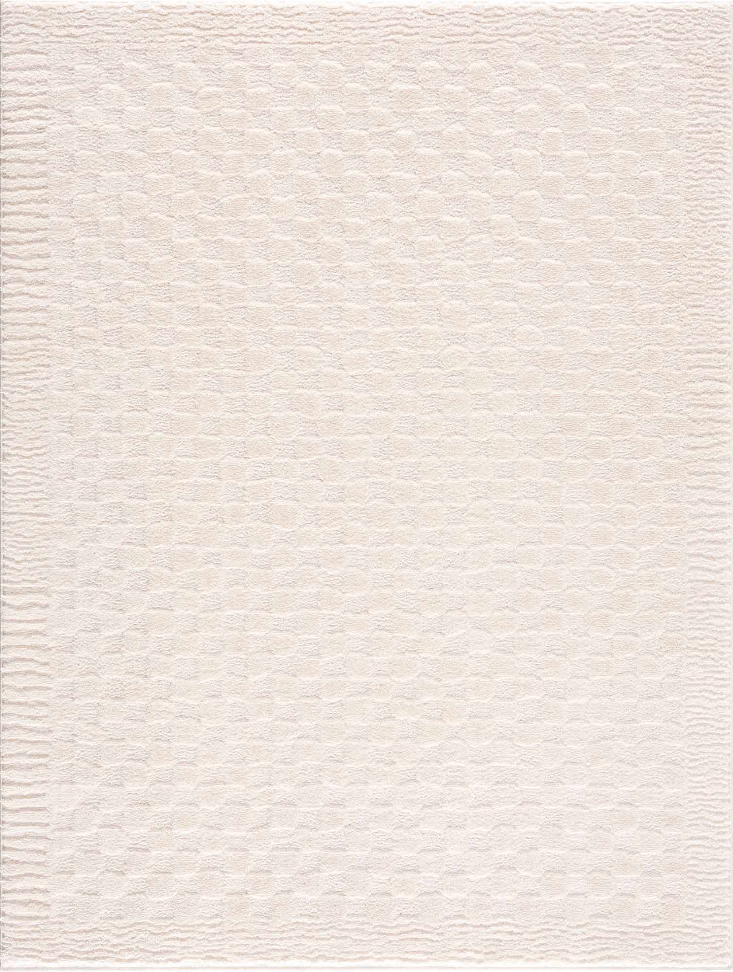 Leryn Ivory Checkered Area Rug - Ornate Home