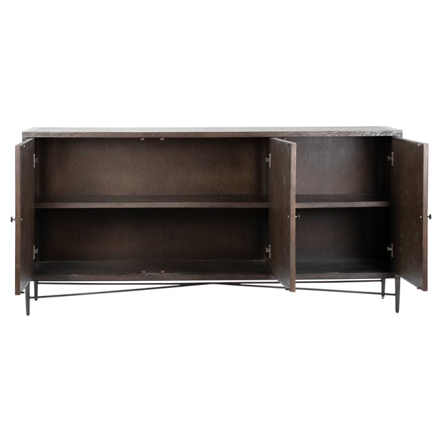 Lester Dark Brown Sideboard - Ornate Home