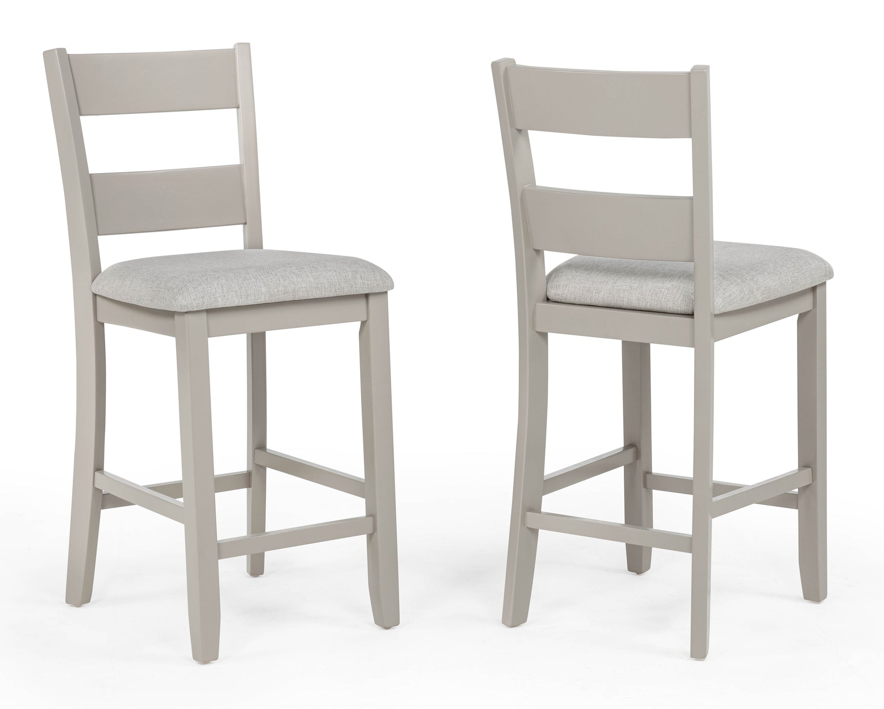 Lester Greige 5-Piece Counter Height Dining Set - Ornate Home