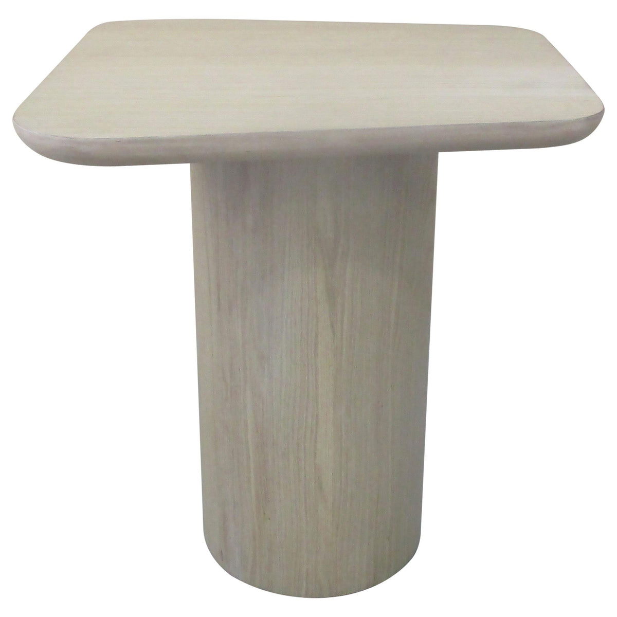 Lester Honey Oak Contemporary Square Wood End Table With Oak Veneer - Ornate Home