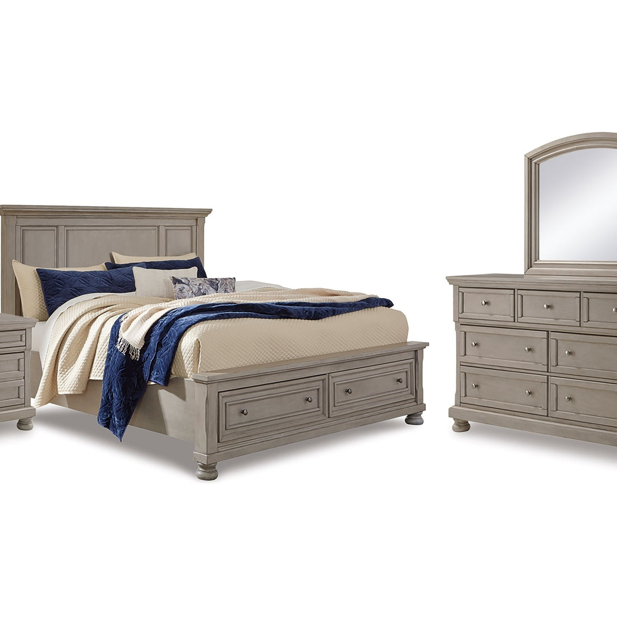 light grey dresser and nightstand set 3 Piece Bedroom Dresser Set