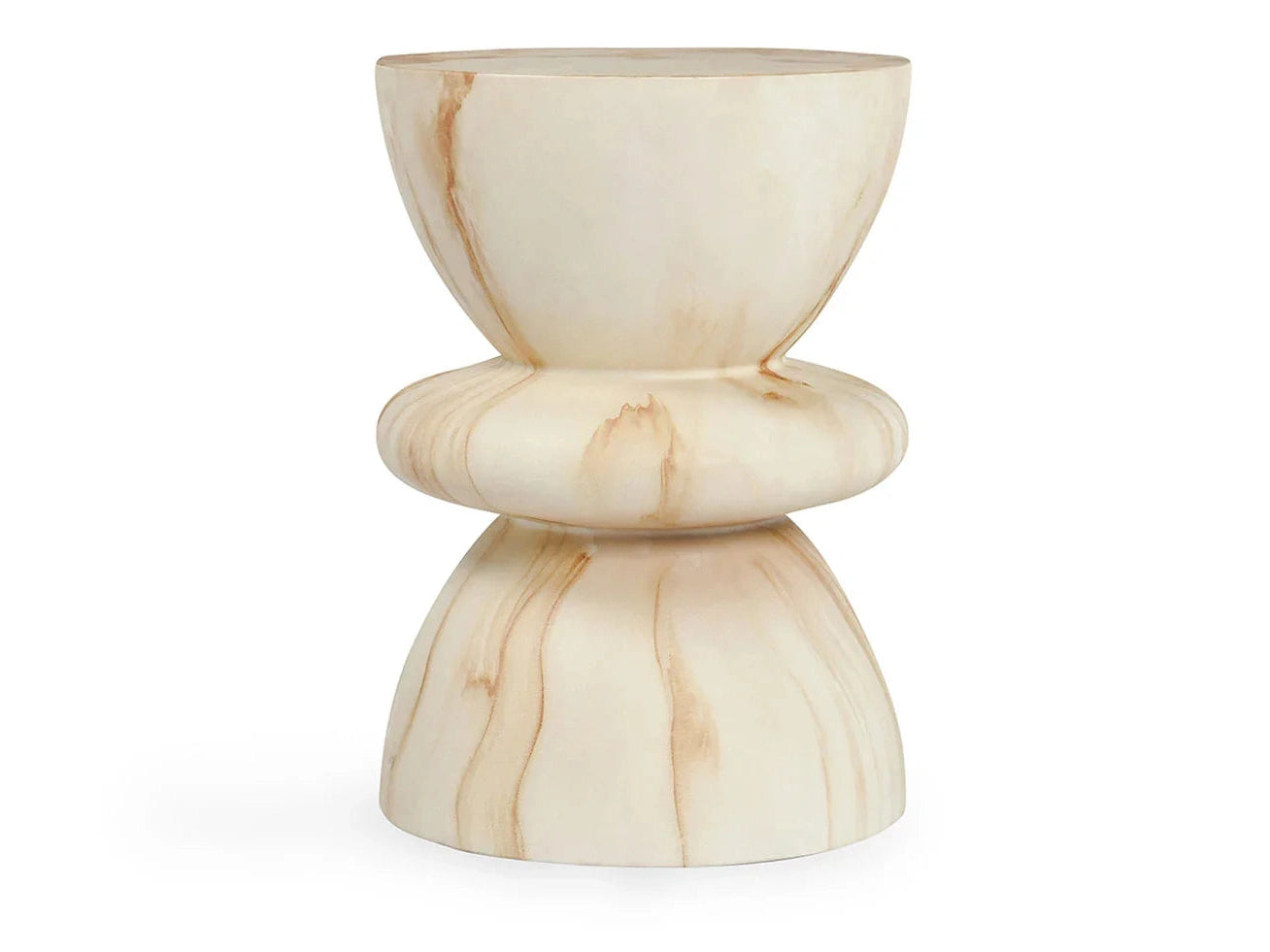 Leva Natural Outdoor Round End Table - Ornate Home