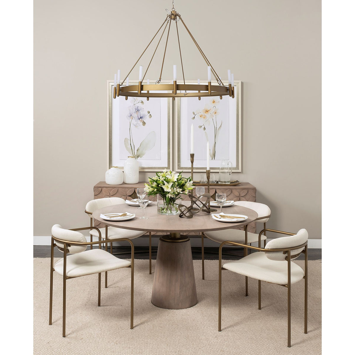 Levit Gold Large Table Candle Holder - Ornate Home