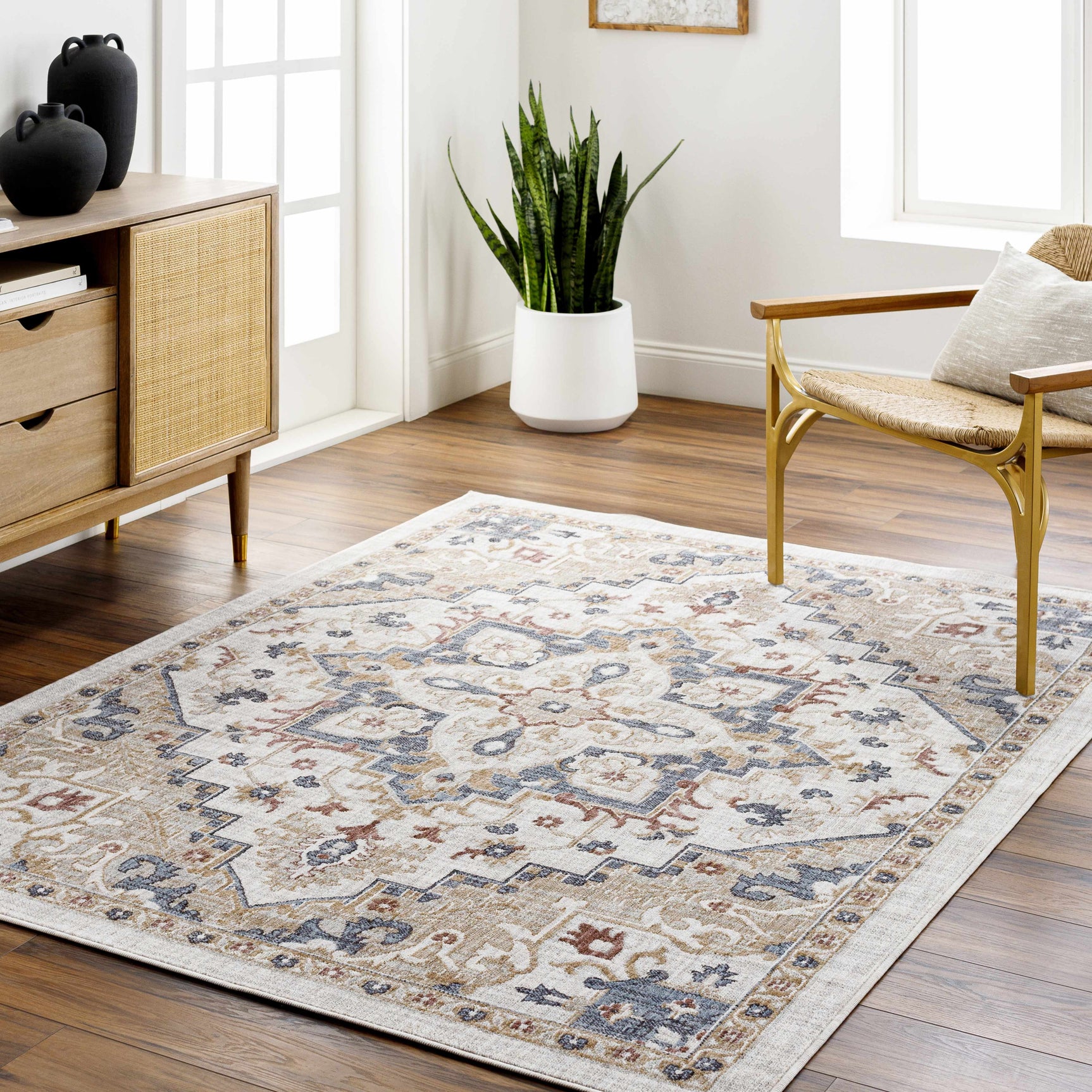 Lewa Cream Outdoor Area Rug - Clearance - Ornate Home