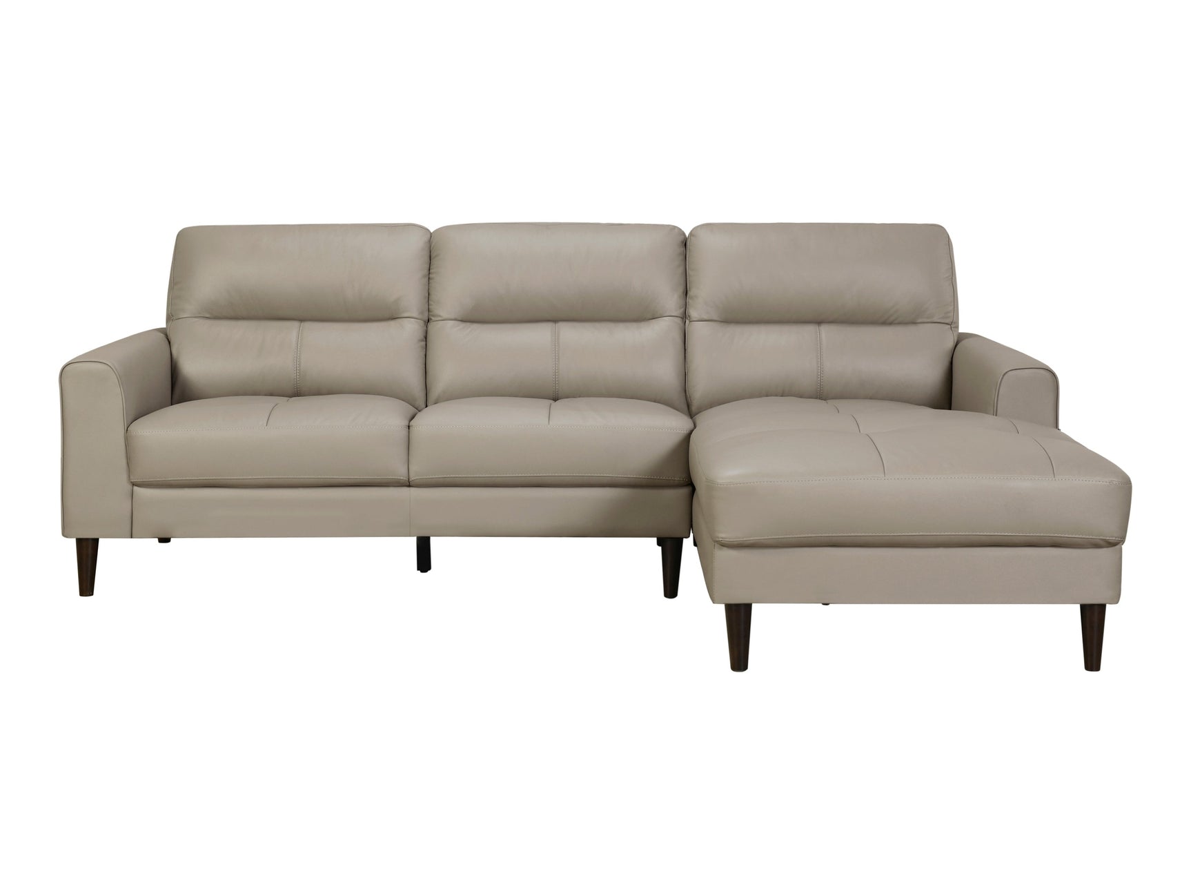 Lewes Latte 2-Piece Sectional with Right Chaise - Ornate Home