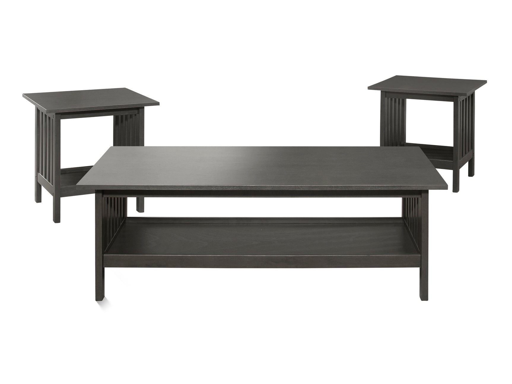 Lewiston Antique Gray 3-Piece Pack Occasional Set - Ornate Home