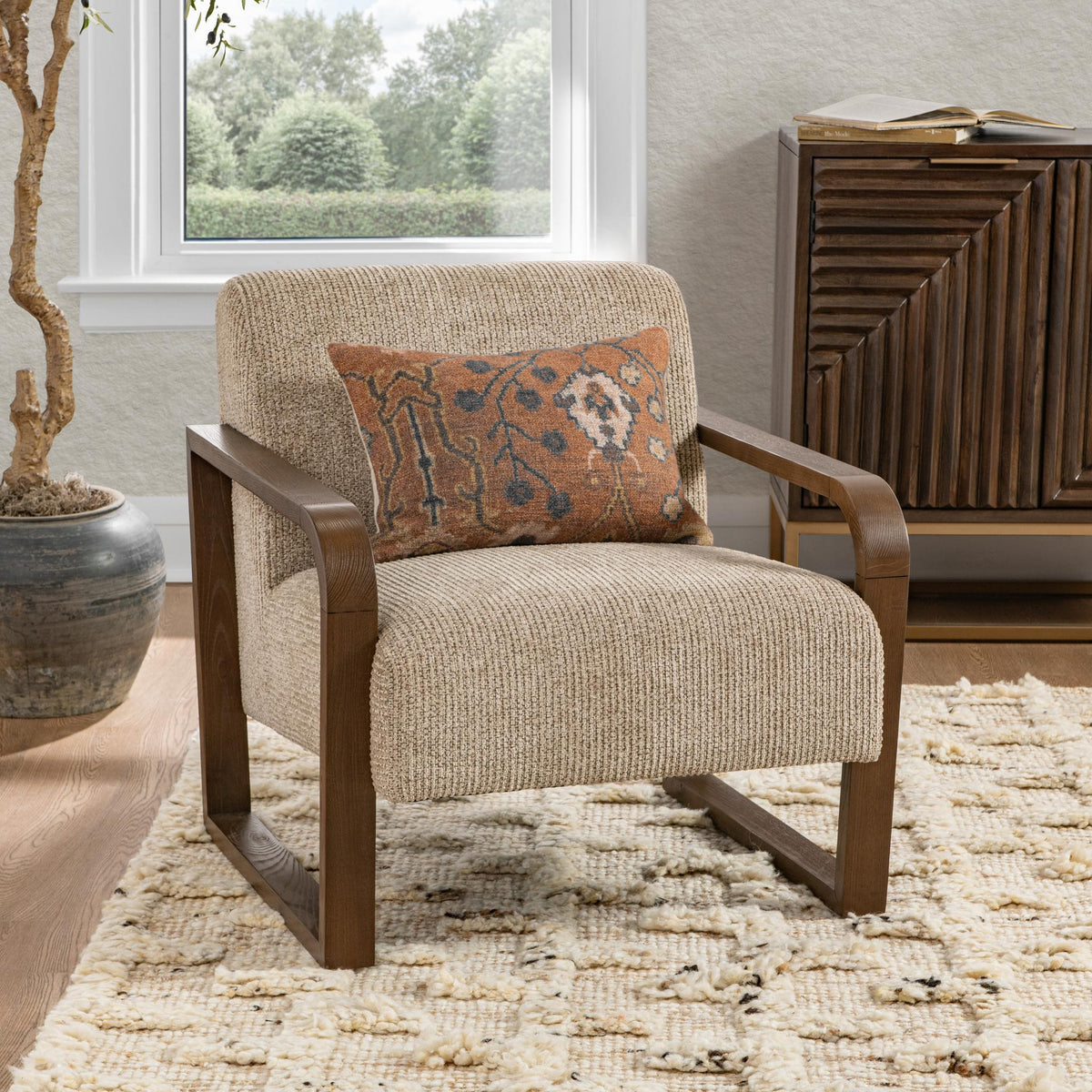 Lexington Almond Husk Accent Chair