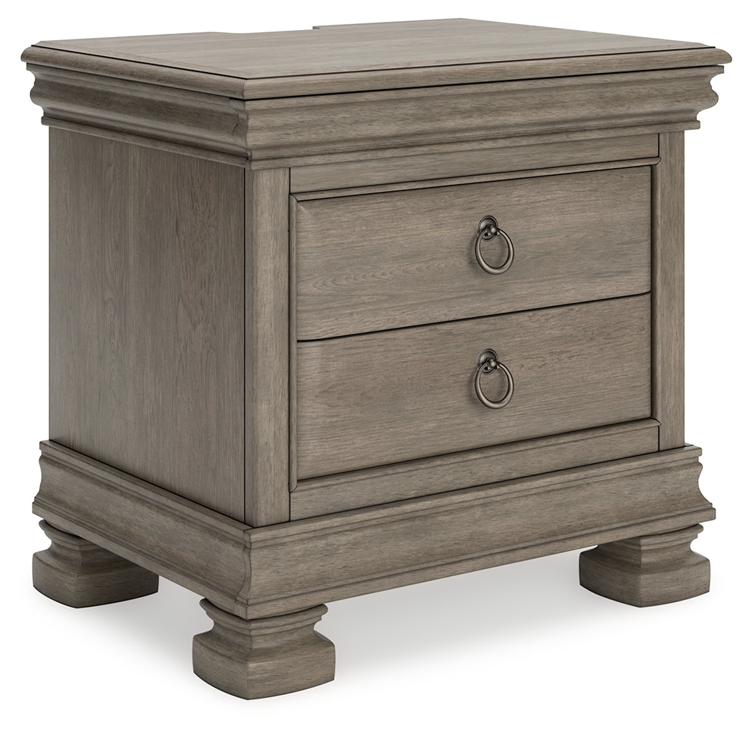 Lexorne Gray Nightstand - Ornate Home