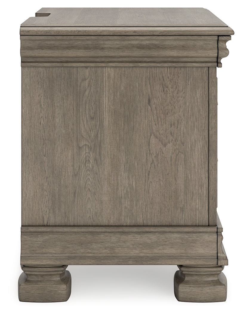 Lexorne Gray Nightstand - Ornate Home