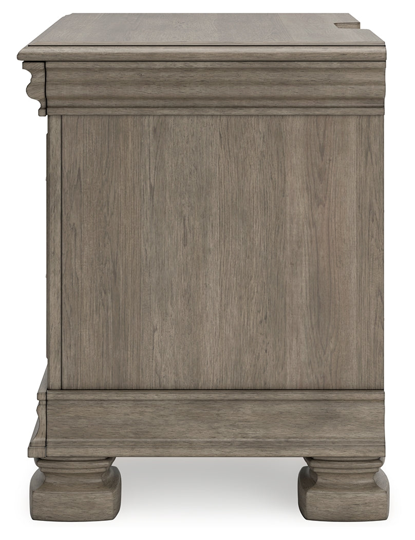 Lexorne Gray Nightstand - Ornate Home