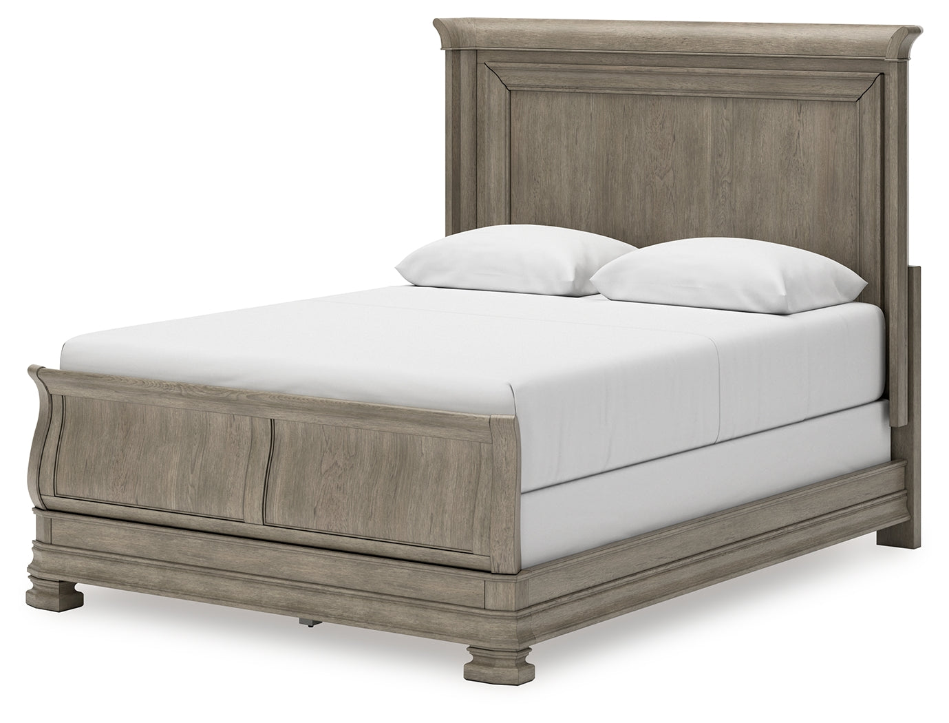 Lexorne Gray Queen Sleigh Bed - Ornate Home