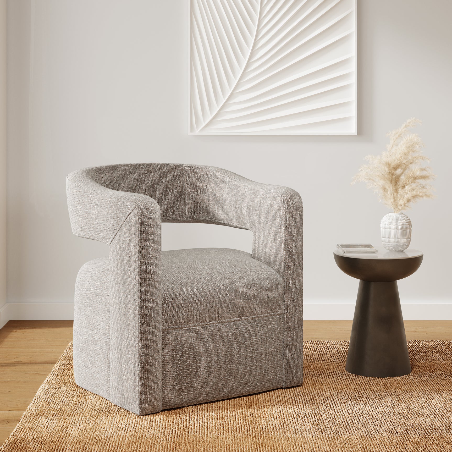 Lexy Choco Swivel Accent Chair - Ornate Home
