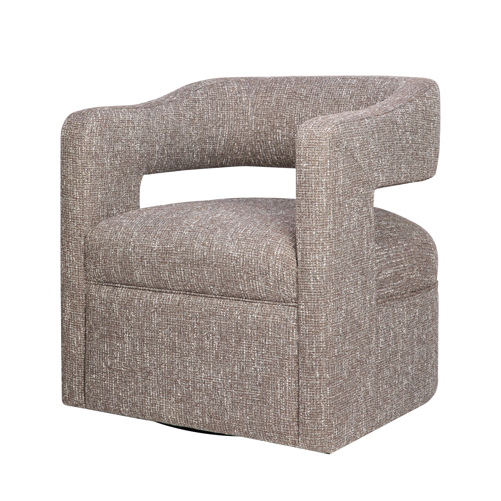 Lexy Choco Swivel Accent Chair - Ornate Home